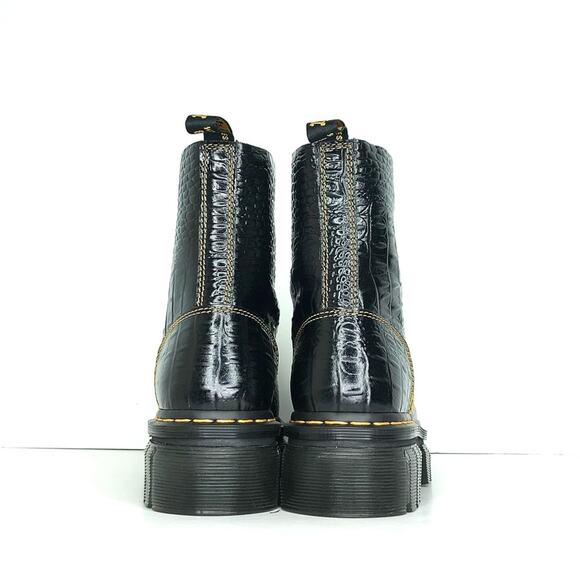 NEW Dr Martens Heaven Marc Jacobs Croco Platform Audrick Boots Women’s 10 Shoes - Picture 7 of 14